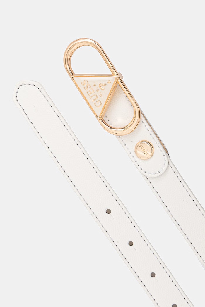 Guess curea pentru femei cu imitație de piele BW9361.P6220 alb SS26