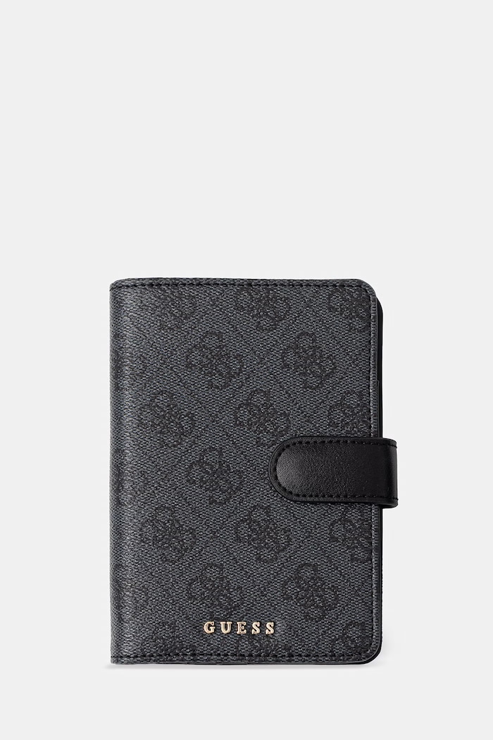Guess etui na paszport i zawieszka do bagażu GFBOXW.P6201 szary SS26