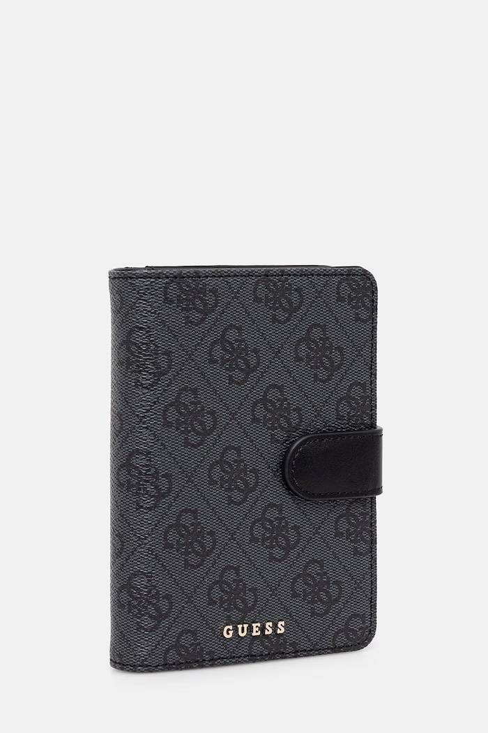 Akcesoria Guess etui na paszport i zawieszka do bagażu GFBOXW.P6201 szary
