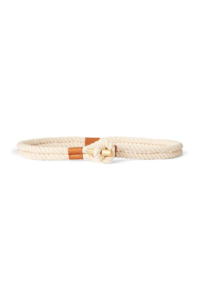 Lauren Ralph Lauren pletený opasok dámsky béžová 412779404