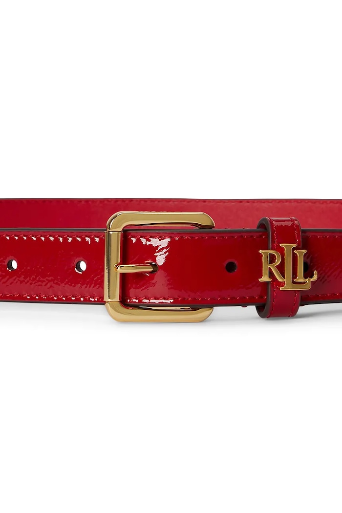 Lauren Ralph Lauren curea pentru femei, din piele 412P10153 rosu SS26