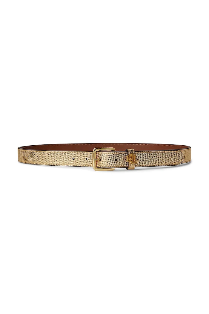 Lauren Ralph Lauren curea pentru femei, din piele aur 412P10154