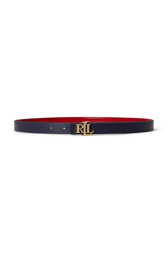 Lauren Ralph Lauren curea reversibilă pentru femei, din piele 412P10210 rosu SS26
