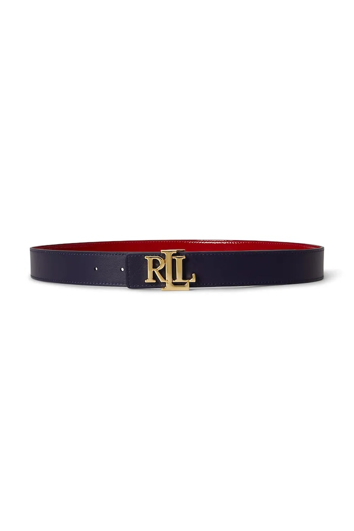 Lauren Ralph Lauren curea reversibilă pentru femei, din piele 412P10211 rosu SS26