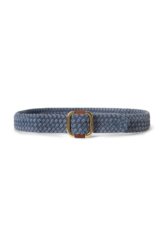 Lauren Ralph Lauren curea pentru femei, din bumbac albastru 412P10550