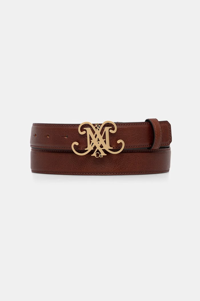 Kožený opasok MAX&Co. MCASTEMMABELT1 hnedá 2616501026200