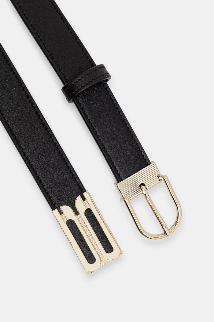 Victoria Beckham curea pentru femei, din piele Dorian B226AAC007525A negru SS26