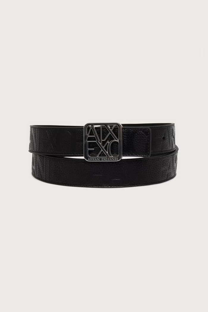 Armani Exchange Pasek dwustronny damski z imitacji skóry czarny XW001598.AF15774