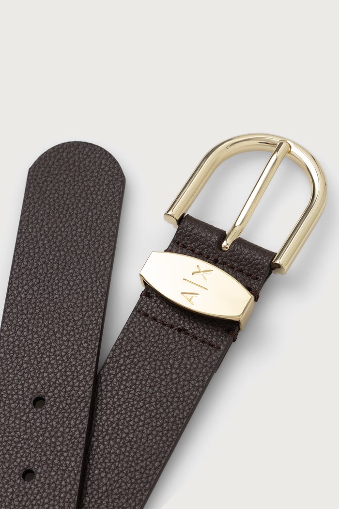 Armani Exchange Pasek damski XW002619.AF22693 brązowy SS26