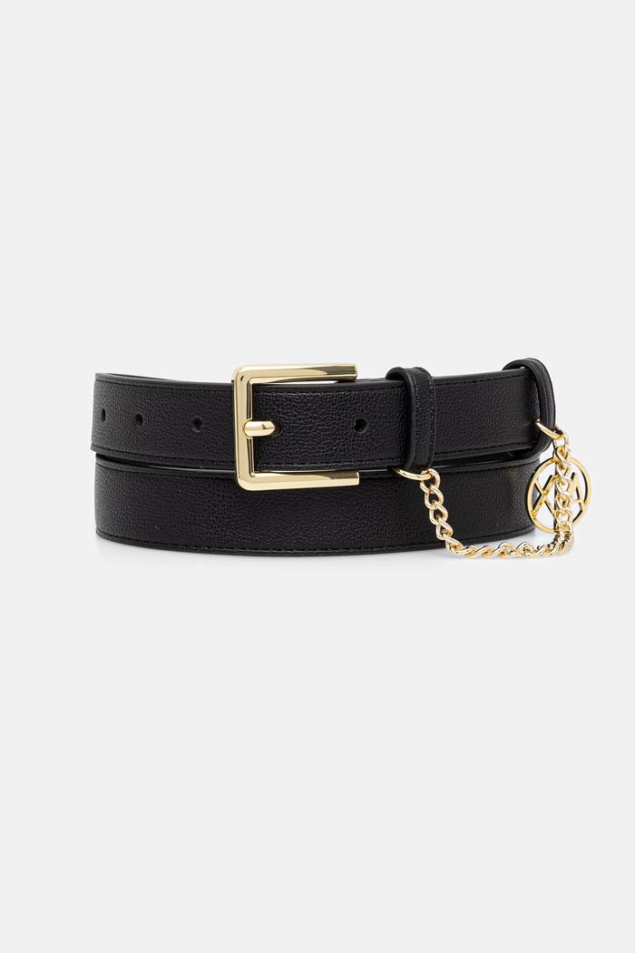 Armani Exchange cintura da donna in similpelle nero XW002622.AF22692