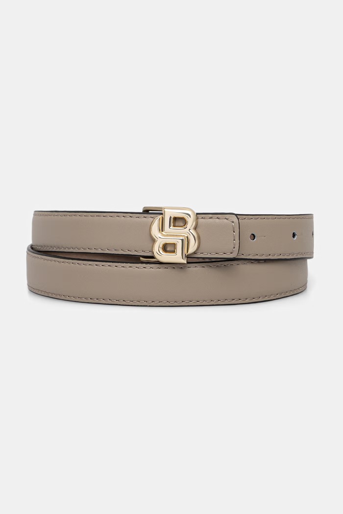 BOSS pasek damski skórzany B Icon-G 50563785 beżowy SS26