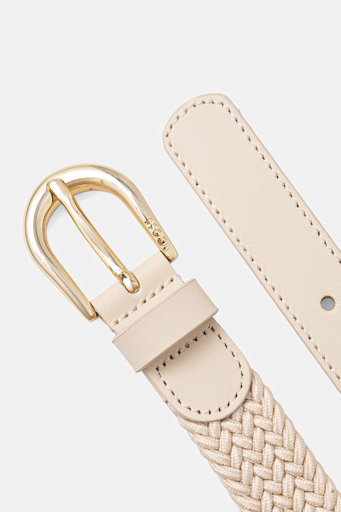 BOSS πλεκτή ζώνη γυναικεία Carol-WnE-L 50563794 μπεζ SS26
