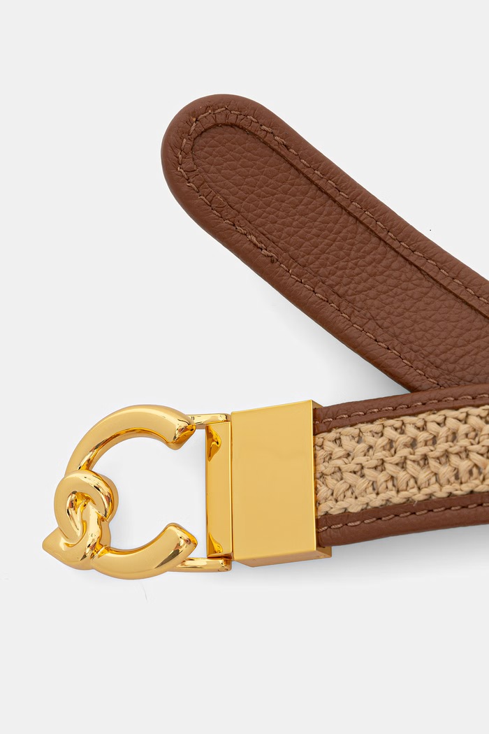 Accesorii Coccinelle curea pentru femei, din piele E3.UOR.11.06.01 bej