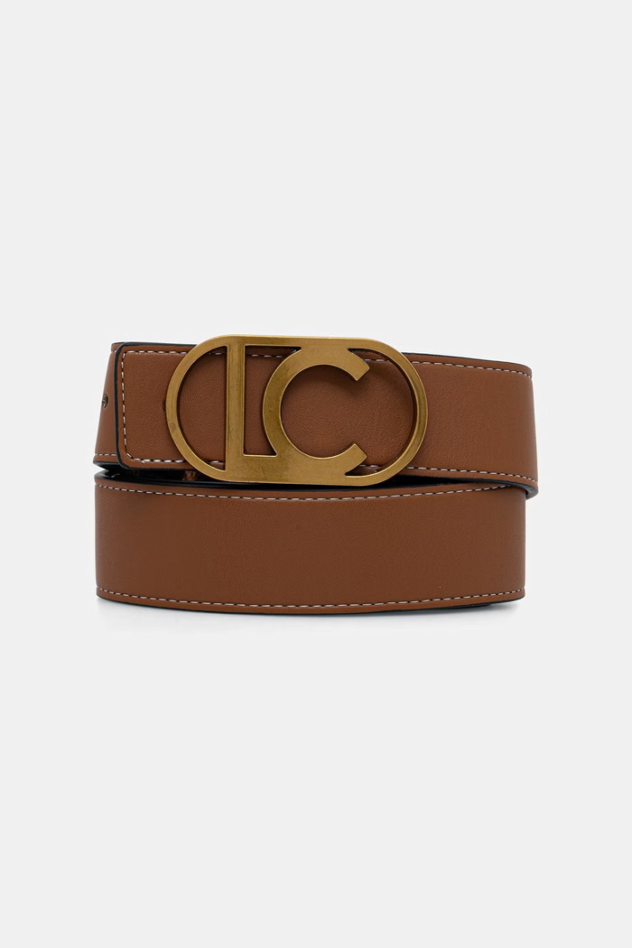 Αναστρέψιμη ζώνη Lola Casademunt LS2606004 καφέ SS26