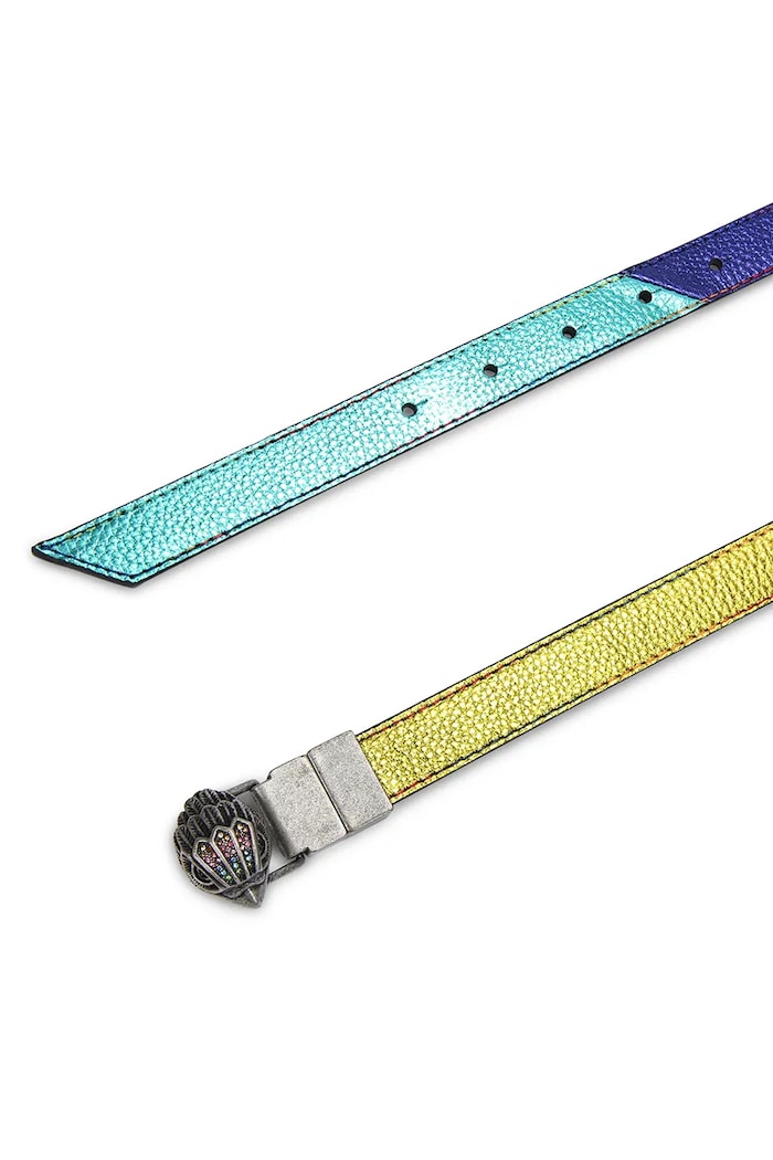 Accesorii Kurt Geiger London curea reversibilă pentru femei, din piele Eagle Belt 5411769109 multicolor