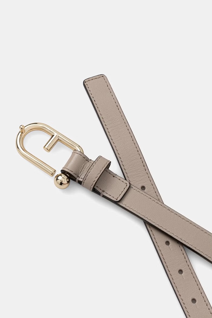 Furla curea pentru femei, din piele Nuvola WC00089.BX2045.4488S gri SS26
