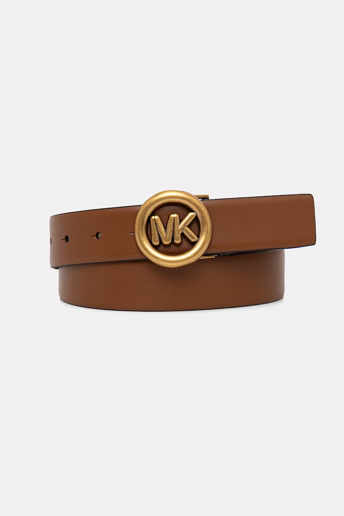 MICHAEL Michael Kors opasok dámsky kožený hnedá 29MKWB551057
