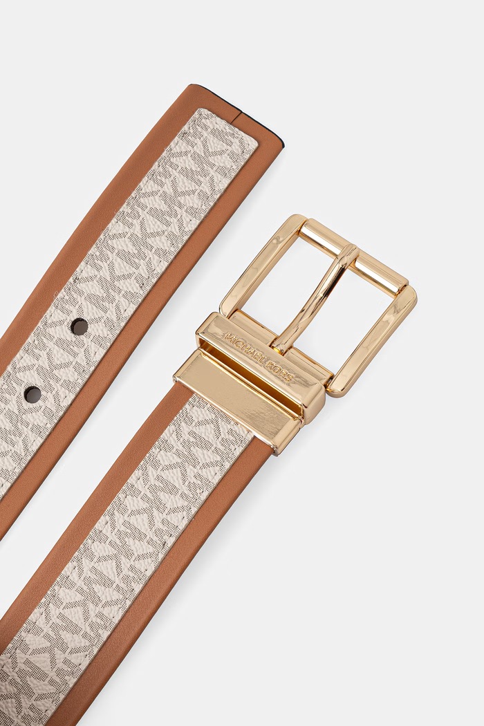 MICHAEL Michael Kors curea pentru femei, din piele 29MKWB557915 bej SS26