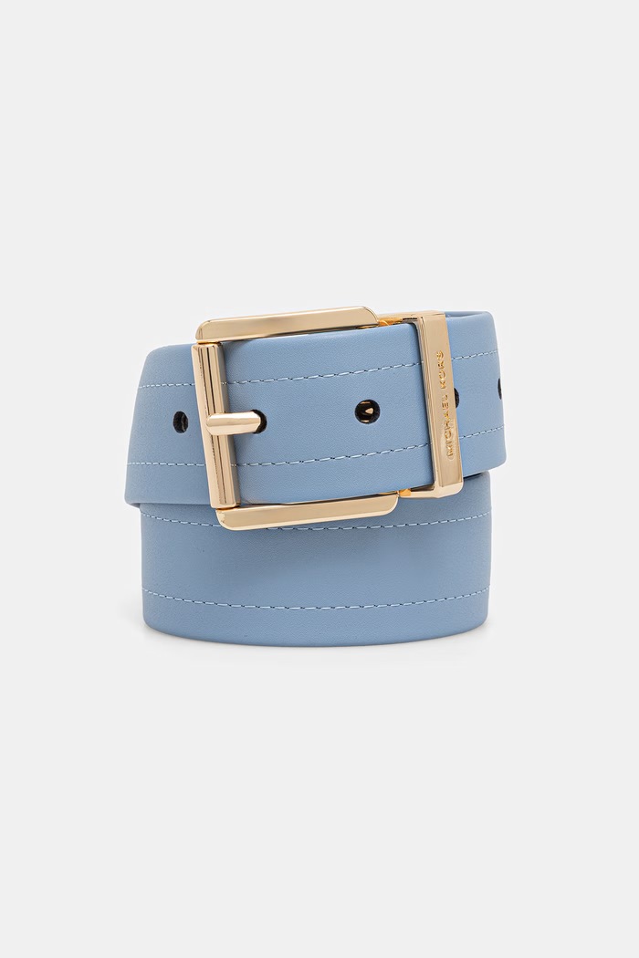 Dámsky kožený opasok MICHAEL Michael Kors modrá 29MKWB557915