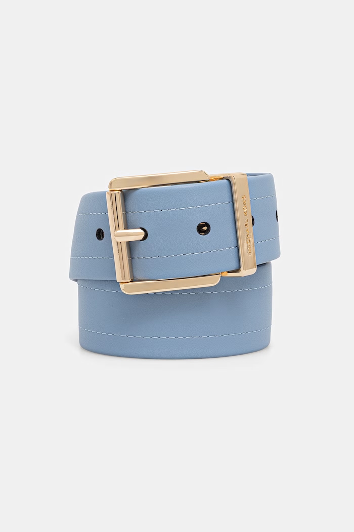 Dámsky kožený opasok MICHAEL Michael Kors modrá 29MKWB557915