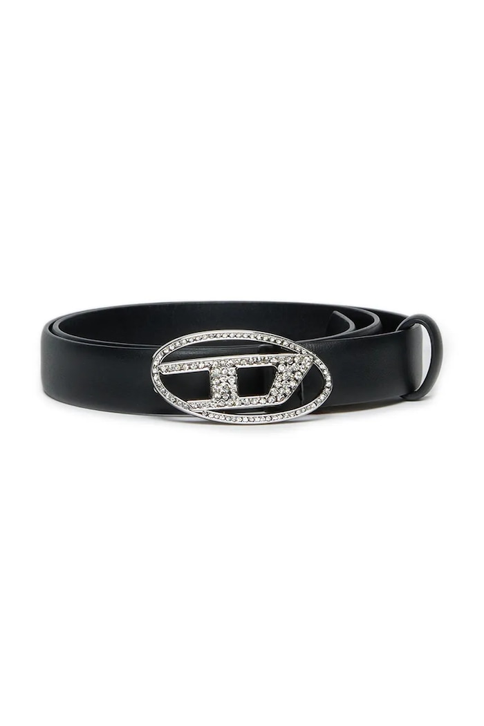 Dječji kožni remen Diesel B1DRCRYSTAL BELTS crna J02524.KXBLR