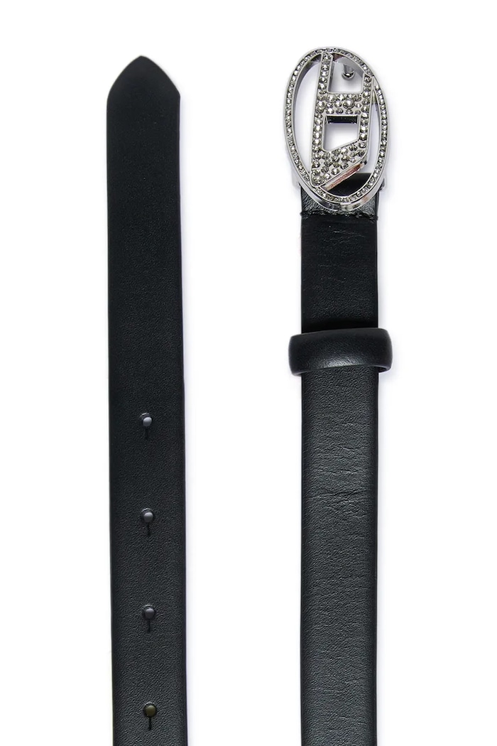 Dječji kožni remen Diesel B1DRCRYSTAL BELTS J02524.KXBLR crna SS26