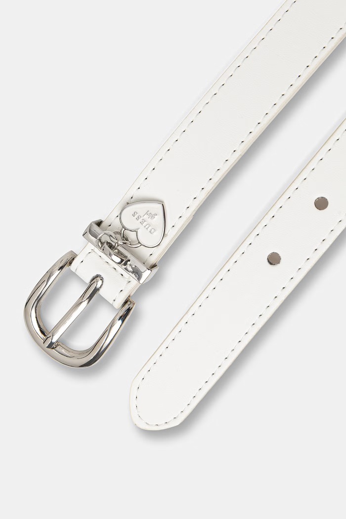 Guess detský opasok z imitácie kože J6GZ27.WHEG0.PPY2.M biela SS26