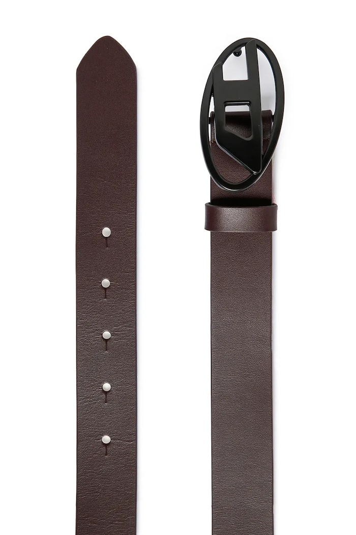 Παιδική δερμάτινη ζώνη Diesel B1DRN BELTS J02595.KXBLR καφέ SS26