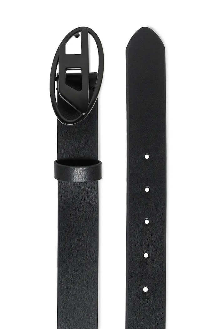 Παιδική δερμάτινη ζώνη Diesel B1DRN BELTS J02595.KXBLR μαύρο SS26