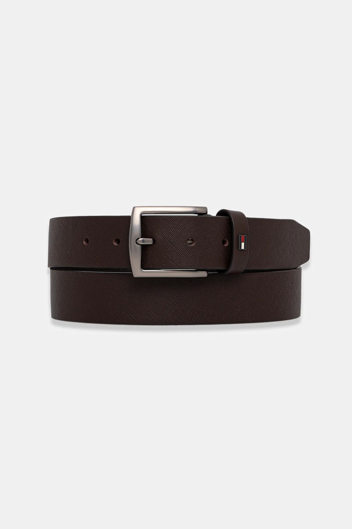 Tommy Hilfiger bőr öv barna AM0AM14066