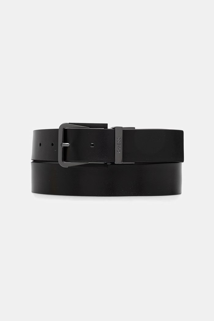 Guess curea de piele negru BM7870.P6135