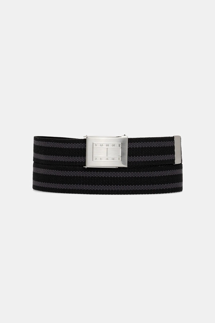 Pásek Tommy Jeans Planet friendly černá AM0AM13845