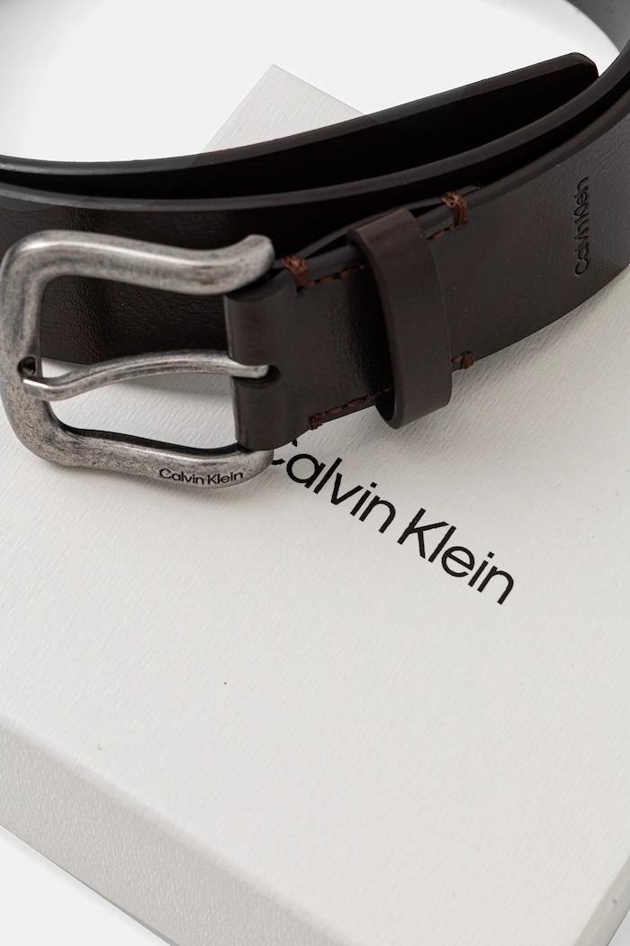 Kiegészítők Calvin Klein bőr öv LV04D7041G barna