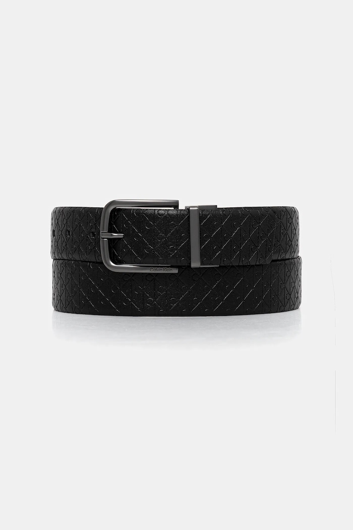 Calvin Klein kifordítható bőröv nappa bőr fekete LV04D7042G
