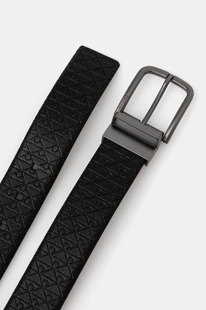 Calvin Klein kifordítható bőröv LV04D7042G fekete SS26