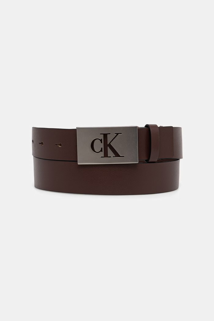 Calvin Klein pasek męski brązowy LV04D7043G