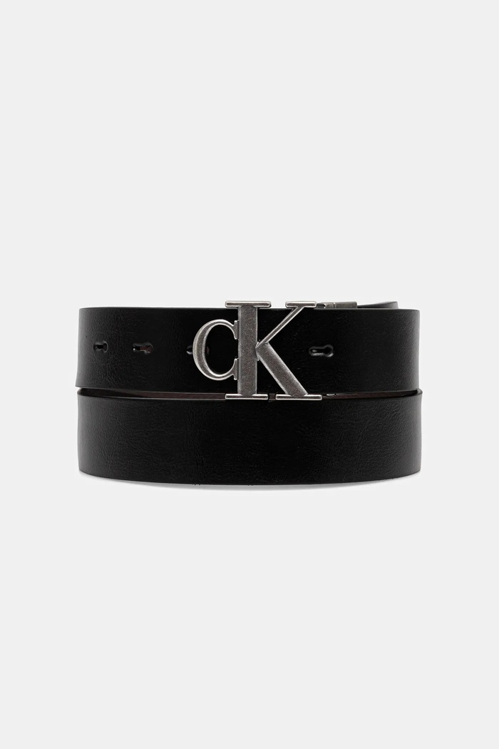 Calvin Klein kétoldalas férfi bőröv fekete LV04D7049G