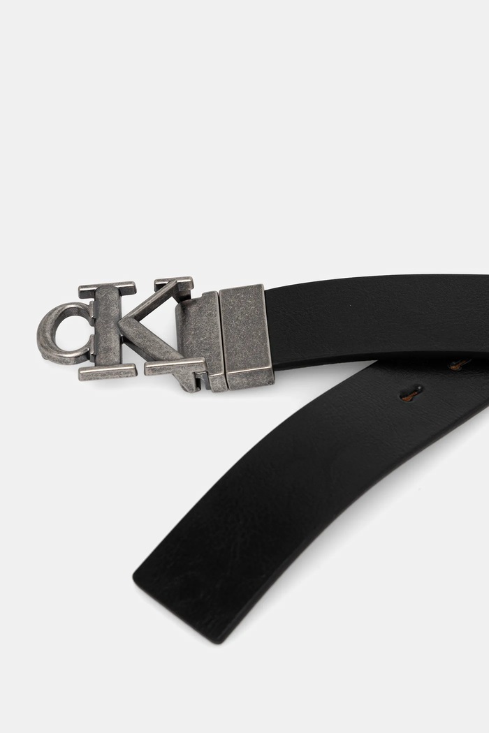 Calvin Klein férfi bőr kétoldalas öv LV04D7049G fekete SS26