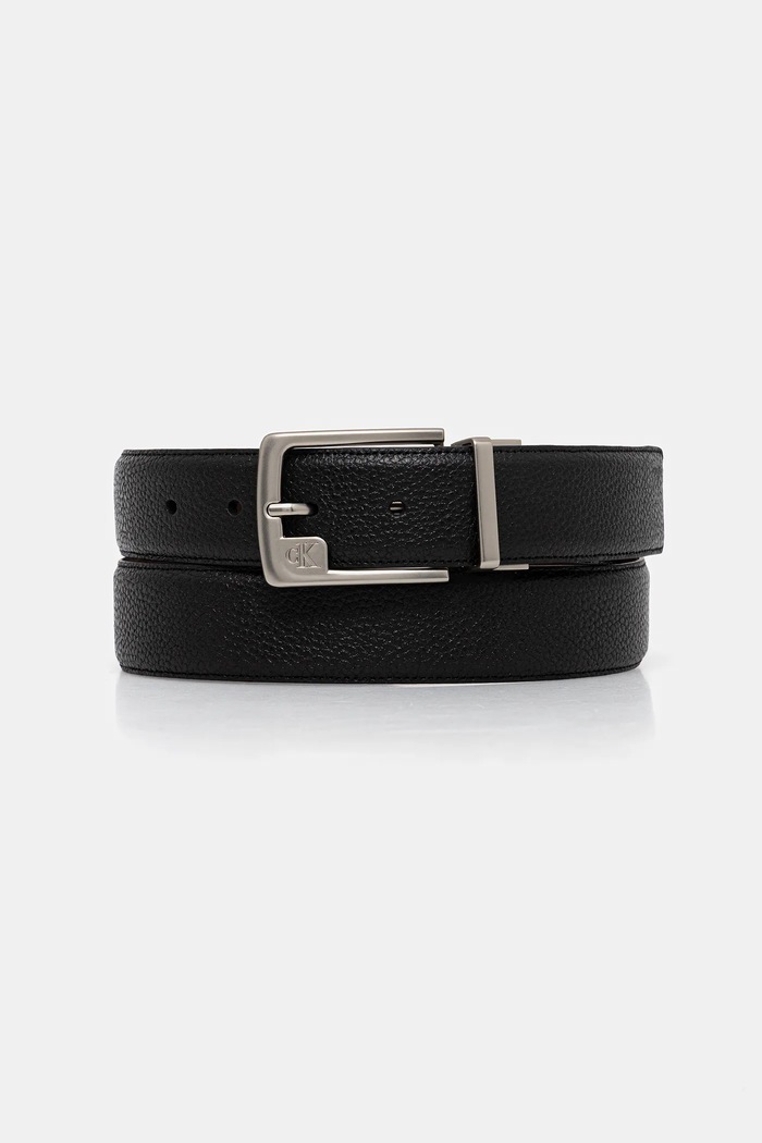 Calvin Klein kifordítható bőröv Gift Box fekete LV04D7057G