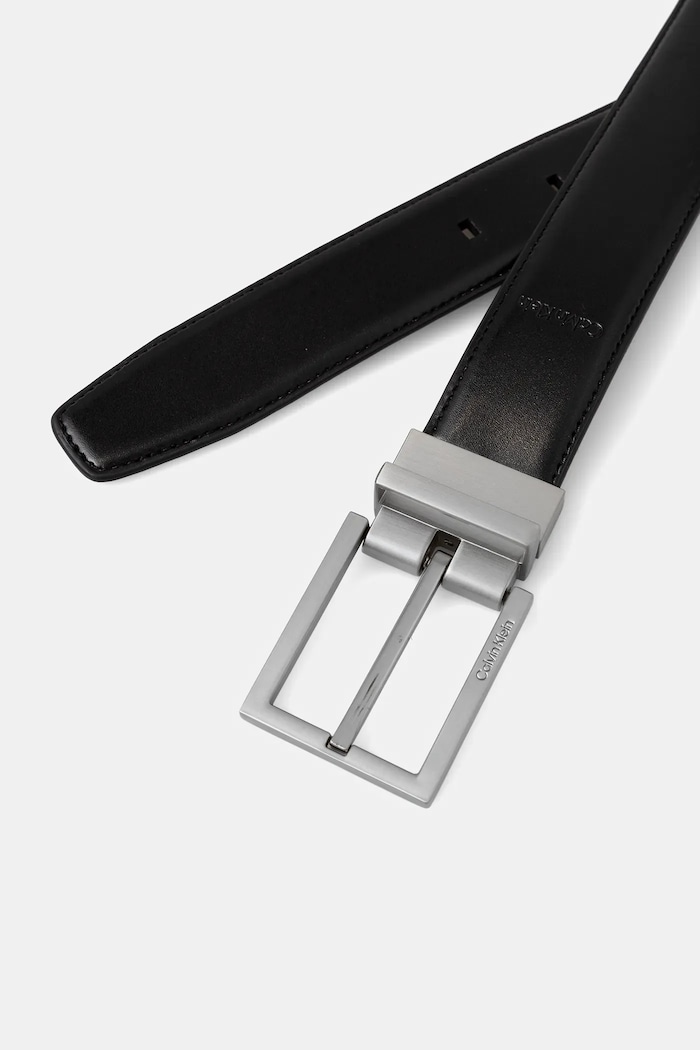 Кожен колан с две лица Calvin Klein LV04D7060G черен SS26