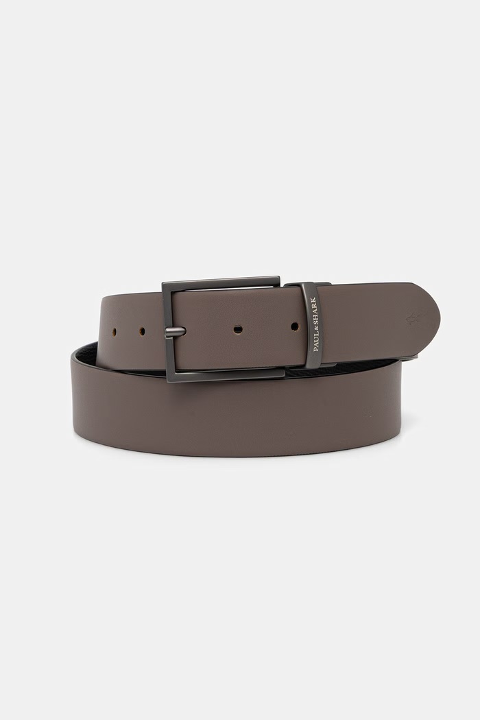 Paul&Shark curea de piele cu două fețe 26416040 negru SS26