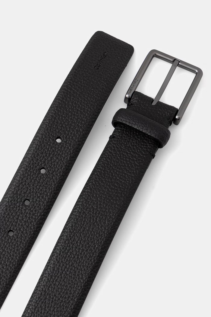 Calvin Klein pas moški usnjen LV04D7062G črna SS26