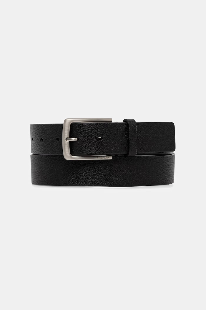 Calvin Klein pas moški usnjeni črna LV04D7067G