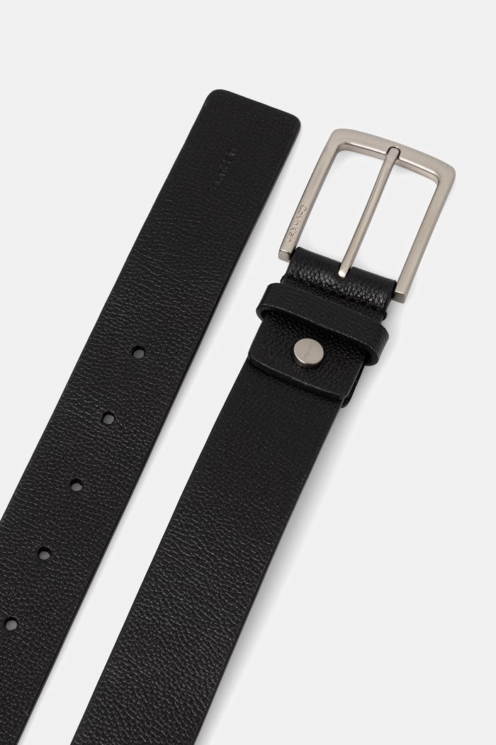 Calvin Klein pas moški usnjeni LV04D7067G črna SS26