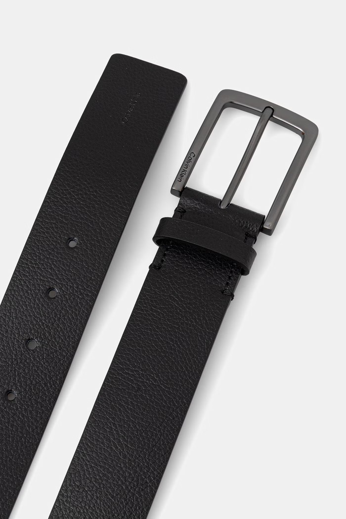 Calvin Klein pas moški usnjen LV04D7065G črna SS26