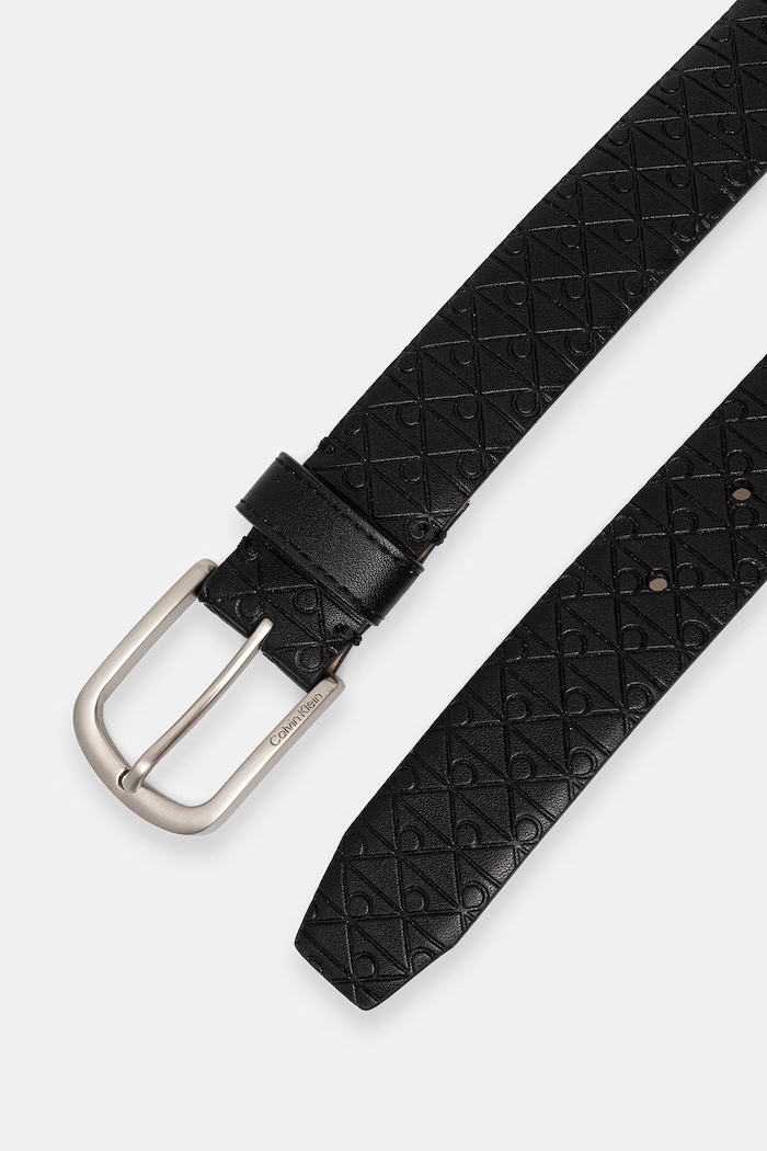 Calvin Klein opasok pánsky kožený LV04D7074G čierna SS26