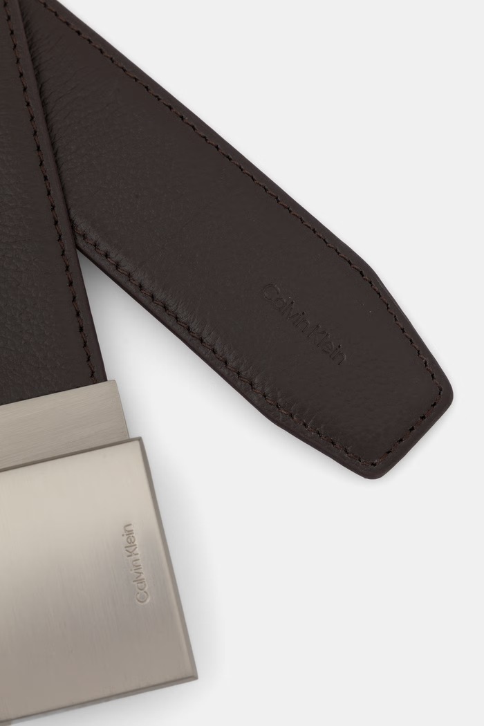 Calvin Klein curea pentru bărbați din piele LV04D7080G maro SS26