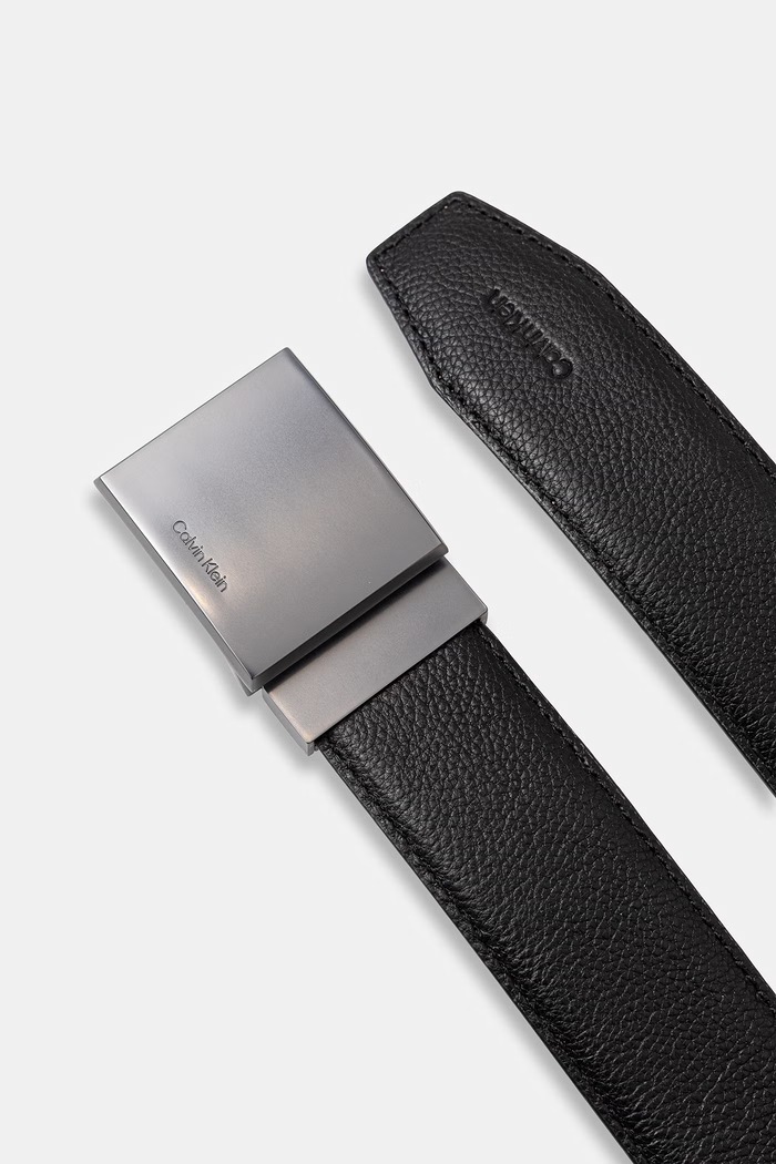 Calvin Klein pásek pánský kožený LV04D7080G černá SS26