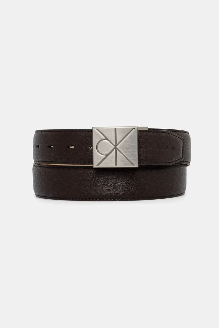 Calvin Klein pásek pánský kožený hnědá LV04D7081G