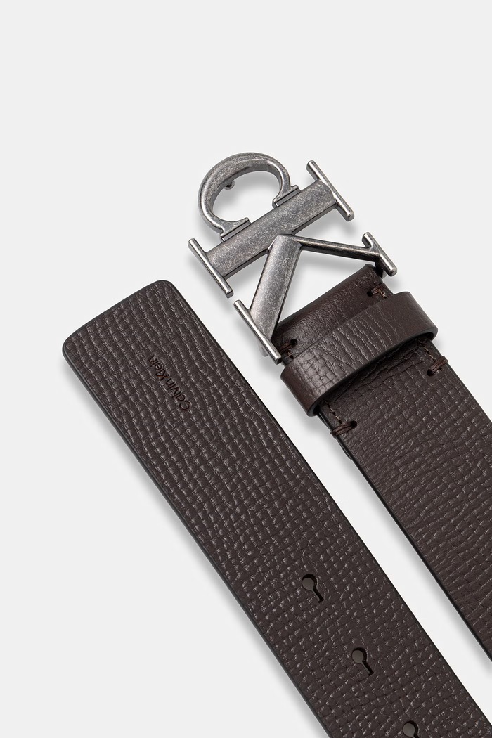 Calvin Klein pásek pánský kožený LV04D7085G hnědá SS26